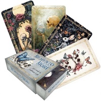Guide d'impression de cartes de tarot éducatives et de divertissement personnalisées |   Boîte à rabat en papier noir 310 g/m² avec dorure à chaud pour jeux de société