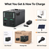 Centrale Électrique Portable OEM 5000W 8800Wh au Lithium Fer Phosphate, Générateur Solaire à Onde Sinusoïdale Pure pour Camping, VR, Maison et Urgences
