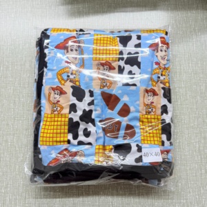 Selimut Bayi Baru Gaya Barat, Motif Sapi, Bahan Bambu Lembut dan Nyaman dengan Warna Solid dan Ruffle - Product Image 3