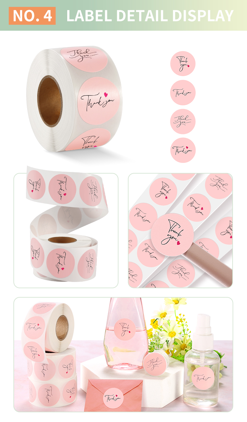 Thank You 1.5 inch Rainbow Labels Sticker Roll for Greeting Cards Flower Bouquets Gift Wraps Mailers Bag Businesses o<i></i>nline Store