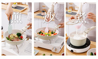 Ensemble de casseroles de cuisine détachable moderne en marbre blanc, casserole antiadhésive en granit et aluminium, poêle à frire, casserole à sauce, marmite