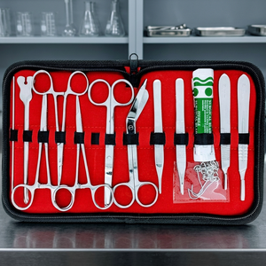 Ensemble d'instruments chirurgicaux manuels de haute qualité pour étudiants, kit complet en acier inoxydable certifié CE, garantie de 3 ans - Product Image 2