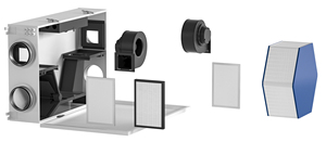 NOUVEAU DESIGN E-VIPO HRV Ventilation Résidentielle Maison ERV Ventilation <span class=keywords><strong>Double</strong></span> <span class=keywords><strong>Flux</strong></span> Plafond Système de Ventilation Domestique - Product Image 3