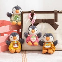 Llavero de Peluche de Pingüino con Vestido de Pana, Moderno y Suave, para Recuerdo
