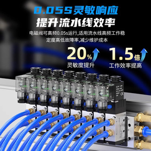 Válvula Solenoide Electrónica de Inversión Neumática 24V220V 4V210-08, Válvula de Aire de 2 Posiciones y 5 Vías, Componentes Industriales de Control - Product Image 3
