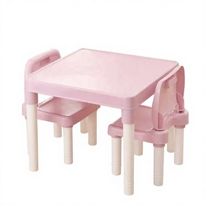 Silla de Estudio Educativa Multifuncional Económica, Juego de Mesa y Sillas de Plástico para Niños, Mesa de Estudio con Alfabeto y Silla para Niños - Product Image 1