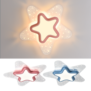 Phim hoạt hình hiện đại sắt Acrylic LED Đèn trần cho phòng ngủ của trẻ em có thể điều chỉnh nhiệt độ màu chàng trai & cô gái - Product Image 3