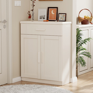 Mueble Zapatero Nórdico de Madera Maciza con 4 Puertas para Almacenamiento en la Entrada o Sala de Estar - Product Image 4