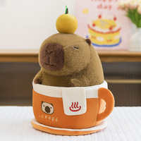 Capybara peluche jouet tasse à café Kapibara peluche poupée moche mignon doux poupée dessin animé jeter oreiller pour enfants griffe Machine pas cher