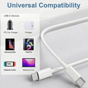 1M 2M 3A Durable Orginal 20W Fast Charger Type <b>C</b> to Type <b>C</b> <b>Cable</b> for Phone 16 15 for Android Phones - Product Image 6