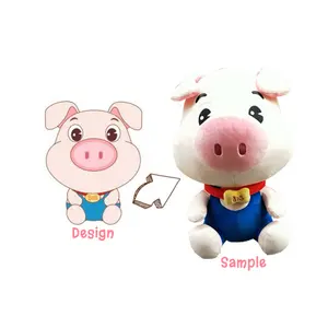 사용자 정의 봉제 동물 장난감 원래 oem 고품질 플러시 자신의 디자인 pulshie 박제 동물 장난감