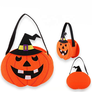 Décorations d'Halloween en gros : Sacs à bonbons en tissu non tissé en forme de citrouille, Sacs de déguisement fantôme pour Halloween - Product Image 5