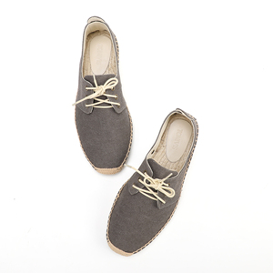 <span class=keywords><strong>Espadrilles</strong></span> d'été pour hommes, chaussures décontractées en toile respirante, sandales plates en jute, chaussures de marche confortables, vente en gros, logo personnalisé - Product Image 1
