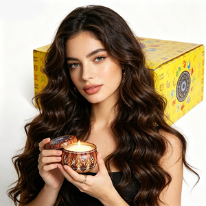 <b>Rustic</b> Candle Packaging Deluxe Tin Natural Essence Boutique Display Promotion Premium Range Crafted Collection - Product Image 2