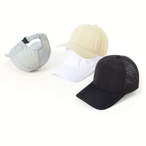 Gorras Clásicas de 6 Paneles, Coloridas, Lisas, Impermeables, con Orificios Cortados con Láser, de Nailon, Personalizables, Unisex, de Secado Rápido - Product Image 4