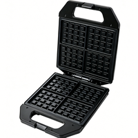 Machine à sandwichs 4 tranches personnalisée 1400W, gaufrier multifonction antiadhésif, grille-pain petit-déjeuner, appareils électroménagers de cuisine