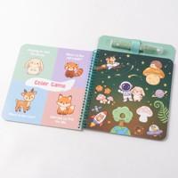 Livres de Graffiti Créatifs Réutilisables à l'Eau pour Enfants, Livres de Dessin Animé, Livres Magiques à Peindre avec Stylo Révélateur d'Eau
