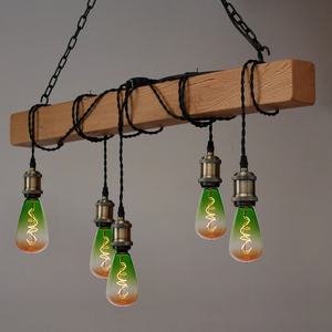 Lampe LED décorative E27 4W 1800K 216lm, couleur verte et orange, idéale pour créer une ambiance et des espaces chaleureux. - Product Image 3