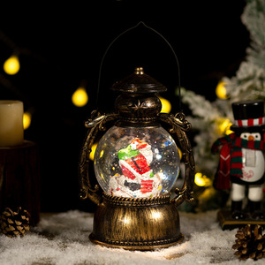 2024 Hot Selling Christmas Decorative Gifts Crafts <b>Plastic</b> Large Music Light Christmas Snowball Water Light - Product Image 5
