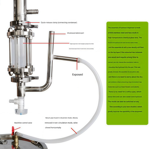 Torre de Destilación al Vacío de Acero Inoxidable Towin, Juego Completo, Capacidad de 6-98L para Destiladores de Vodka/Ginebra/Brandy/Moonshine - Fácil de Operar - Product Image 4