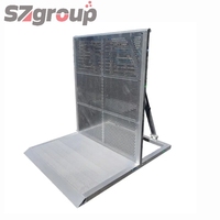 Barrière de sécurité modulaire anti-explosion en alliage d'aluminium de haute qualité, clôture pliante pour l'isolation du trafic, les concerts et les événements en plein air
