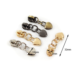 Deepeel ZT168 3 #   Accessoires pour sacs, curseurs de <span class=keywords><strong>fermeture</strong></span> <span class=keywords><strong>éclair</strong></span> en forme de cœur, <span class=keywords><strong>remplacement</strong></span> de fermetures <span class=keywords><strong>éclair</strong></span> pour vestes, vêtements, tirettes de <span class=keywords><strong>fermeture</strong></span> <span class=keywords><strong>éclair</strong></span> - Product Image 2
