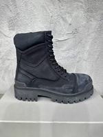 Bottes en toile verte de style militaire Canlin, lacées, semelle intermédiaire en cuir véritable, semelle en caoutchouc épaisse et durable, tendance de la mode pour toutes les saisons