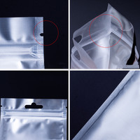 Sacs personnalisés réutilisables, emballages en plastique, sacs auto-scellants, emballages en aluminium, sachets alimentaires, sachets à fond plat