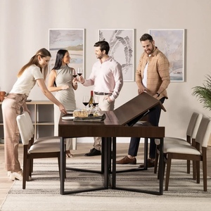 <span class=keywords><strong>Table</strong></span> <span class=keywords><strong>à</strong></span> <span class=keywords><strong>manger</strong></span> extensible transformable en petit bureau, bureau d'ordinateur multifonction, bureau de jeu, <span class=keywords><strong>table</strong></span> transformable dissimulée pour Costco USA - Product Image 4