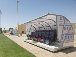 Asientos VIP para el banquillo de suplentes de fútbol con 2 niveles - Asientos de lujo para los jugadores del equipo - Product Image 3