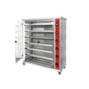 Asador Eléctrico <span class=keywords><strong>de</strong></span> Acero Inoxidable <span class=keywords><strong>de</strong></span> 6 Varillas, Máquina Comercial para Asar <span class=keywords><strong>Pollo</strong></span>, Parrilla Giratoria para Horno <span class=keywords><strong>de</strong></span> Restaurante - Product Image 4
