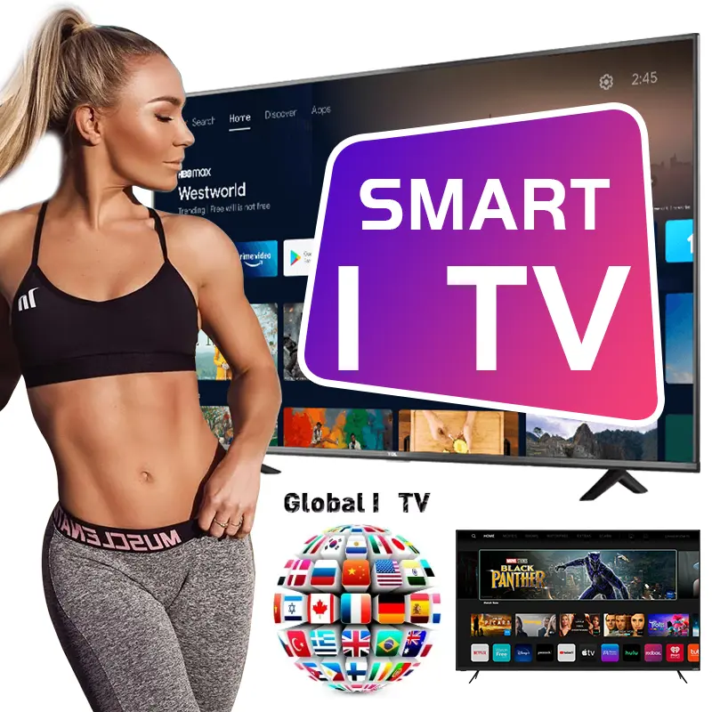 Stik TV Android suara pintar 4K OTT 4k, tongkat Tv dengan IPTV middleware itv smartern3 pemutar Media 4k