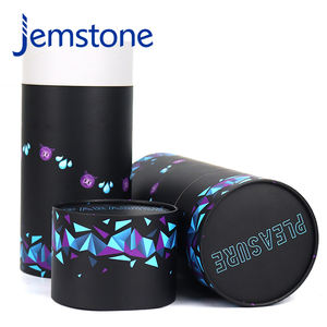 Custom Design Recyclable <b>Food</b> Herbal <b>Gel</b> Capsule Kraft Cardboard Cylinder Packaging Box Protein Powder Paper Tube Container - Product Image 2