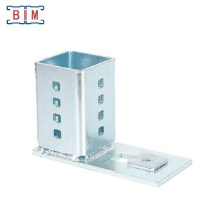 유니스트럿 전기 아연 도금 강철 포스트 베이스 채널 브래킷 플레이트 (1-5/8'' 더블 채널용) - Product Image 6