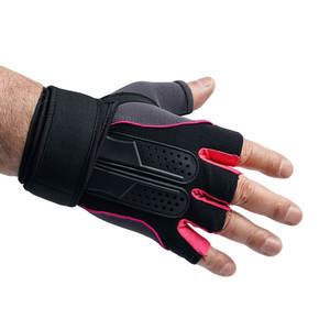 Gants de fitness professionnels haute performance mi-doigts en polyester pour la musculation, respirants, personnalisables pour hommes - Product Image 2