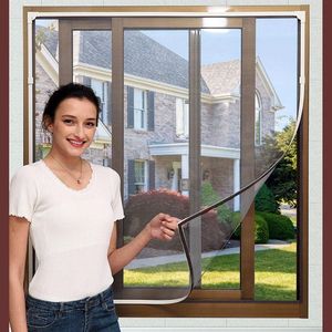 Gran oferta, diseño moderno, malla de diamante, pantalla de ventana retráctil, red antimoscas e insectos, mosquitera enrollable para fines de bricolaje - Product Image 2