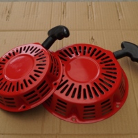Vente en gros OEM Accessoires en fer et caoutchouc de haute qualité 188F GX200 Rouge Démarreur à rappel pour moteur Pièces de générateur à essence Garantie 1 an