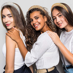 Hua Liyu – bandeau en éponge avec strass pour femmes, accessoires de coiffure élégants pour le quotidien, avec traitement diamanté Sh74145 - Product Image 1