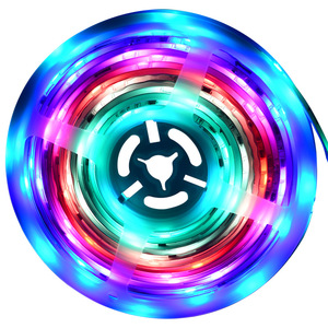 <span class=keywords><strong>Led</strong></span> 5050 rgbic dải ánh sáng thiết lập tự dính đồng linh hoạt điện áp thấp 12V bầu không khí đầy màu sắc chảy ngựa rgbic ánh sáng IP20 - Product Image 1