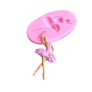 Stampi in Silicone Ecologici e Inodori a Forma di Ballerina <span class=keywords><strong>per</strong></span> Decorazione di <span class=keywords><strong>Torte</strong></span> e Biscotti, Fondente in Confezione OPP - Product Image 5