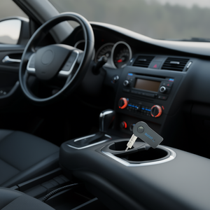 Adaptador de audio para coche Myrva Bluetooth, conector de 3,5 mm, llamadas manos libres, transmisión de música, diseño compacto de plástico para coche - Product Image 2