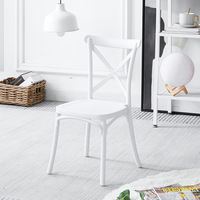 Chaise de salle à manger contemporaine en PP pour extérieur, balcon, cour, imperméable et résistante au soleil, idéale pour hôtel