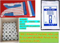 Tablier jetable imperméable en PE avec logos personnalisés et taille ajustable, directement de l'usine chinoise, en vente avec service OEM