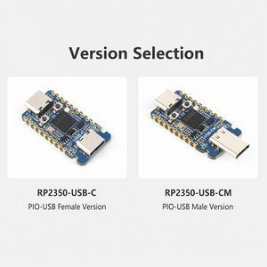 Mini Placa de Desarrollo RP2350-USB-C - Conectores Duales Tipo-C Macho/Hembra - Placa de Desarrollo de Microcontrolador de Doble Núcleo - Product Image 3