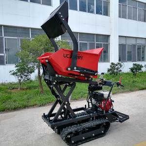 Мини-самозарязающий вездеходный самосвал 500 кг самозагружающий гидравлический гусеничный бензиновый небольшой резиновый грузовик - Product Image 2