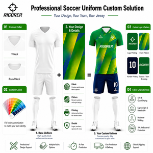 Nuova Maglia da Calcio Traspirante Rigorer OEM ODM per <span class=keywords><strong>Club</strong></span> di Calcio, Campi di Allenamento e Abbigliamento Professionale per Squadre - Product Image 4