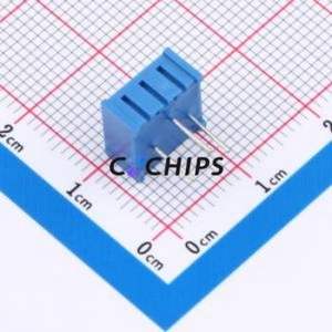 ตัวต้านทาน/โพเทนชิโอมิเตอร์แบบปรับได้สำหรับ3386P-503-LF ผ่านชิ้นส่วนรู (THT)-3P, ตัวต้านทาน9.5X9.5มม. 50Kohm 10% 500 250mw ppm. - Product Image 2