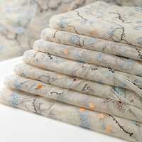 Édition limitée premium |   Haute qualité à prix abordable |   Tulle brodé à la main avec des motifs d'oiseaux et de fleurs, style français |   pour robes de mariée