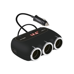 12V AC caricatore per Auto 4.8A uscita 3 <span class=keywords><strong>presa</strong></span> 2 USB <span class=keywords><strong>adattatore</strong></span> Auto elettronica <span class=keywords><strong>accendisigari</strong></span> <span class=keywords><strong>presa</strong></span> <span class=keywords><strong>adattatore</strong></span> monitoraggio tensione - Product Image 2