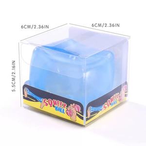 Juguete Antiestrés de Gelatina con Purpurina en Forma de Cubo de Hielo, 12 Unidades por Caja, 5.5cm, Juguetes Sensoriales para Aliviar el Estrés - Product Image 5
